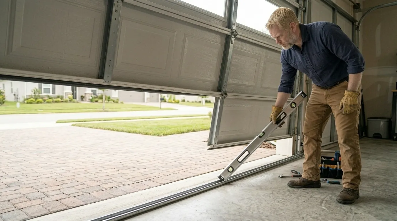Garage door repair work in Oklahoma City, OK